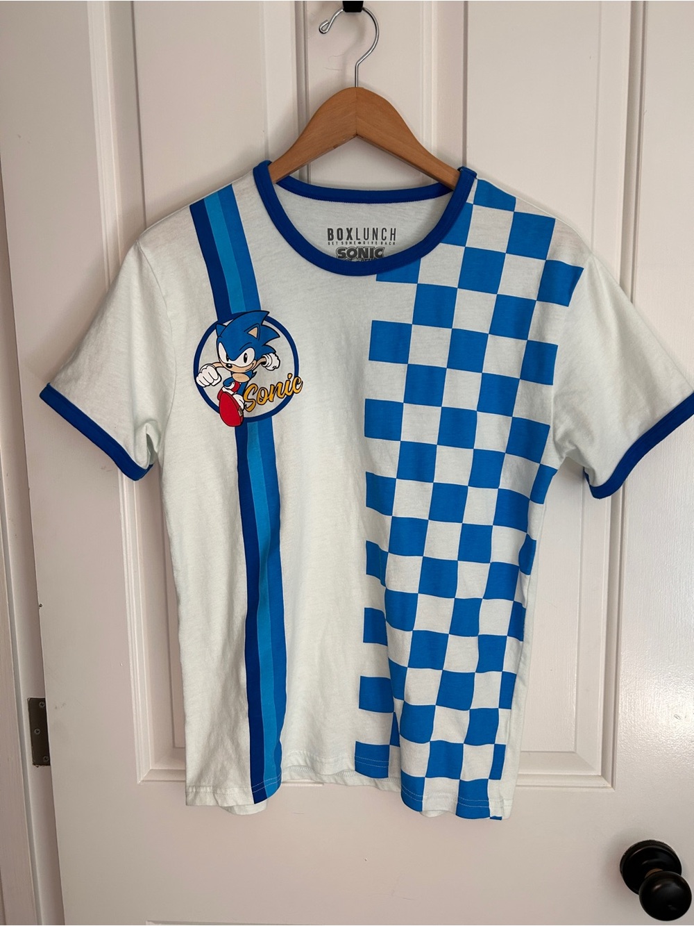 Sonic the Hedgehog Ringer short sleeve t-shirt - Size Small - Boxlunch Exclusive